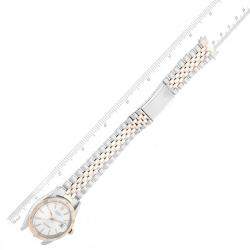 Pre Owned Rolex Datejust Turnograph 1625 Silver Dial 14K Yellow Gold Stainless Steel Men's Wristwatch 36 mm