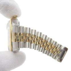 Pre Owned Rolex Grey Yellow Gold Stainless Steel and Diamond Datejust 16013G Automatic Men's Wristwatch 36mm