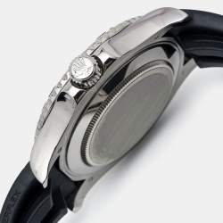 Pre Owned Rolex Black Ceramic 18K White Gold Rubber Yacht-Master 226659 Automatic Men's Wristwatch 42 mm