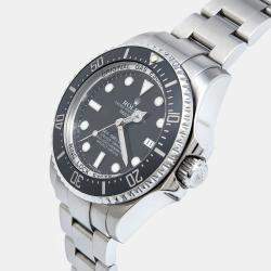 Pre Owned Rolex Black Ceramic Stainless Steel DeepSea  Sea-Dweller 116660-0001 Men's Wristwatch 44 mm