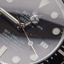 Pre Owned Rolex Black Ceramic Stainless Steel DeepSea  Sea-Dweller 116660-0001 Men's Wristwatch 44 mm