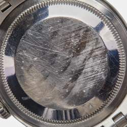 Pre Owned Rolex Silver 18k White Gold Stainless Steel Datejust 16234 Men's Wristwatch 36 mm 