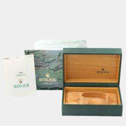 Pre Owned Rolex Air King Silver Dial Smooth Bezel Steel Men's Watch 14000 34 mm