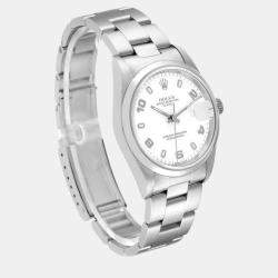 Rolex Date White Dial Oyster Bracelet Steel Men's Watch 15200 34 mm