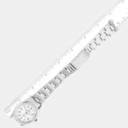 Rolex Date White Dial Oyster Bracelet Steel Men's Watch 15210 34 mm