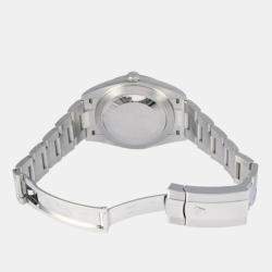 Pre Owned Rolex Blue Diamond 18k White Gold And Stainless Steel Datejust 126334 Automatic Men's Wristwatch 41 mm