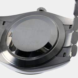 Pre Owned Rolex Blue Diamond 18k White Gold And Stainless Steel Datejust 126334 Automatic Men's Wristwatch 41 mm