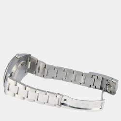 Pre Owned Rolex Blue Diamond 18k White Gold And Stainless Steel Datejust 126334 Automatic Men's Wristwatch 41 mm