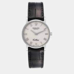 Rolex Cellini Classic White Gold Ivory Anniversary Dial Men s