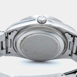 Pre Owned Rolex Blue Stainless Steel Air-King 14010M Men's Wristwatch 34 mm