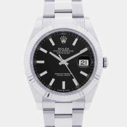 Luxury automatic black on sale diamond dial men's watch