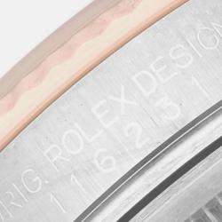 Rolex Datejust Steel Rose Gold Pink Diamond Dial Men's Watch 116231 36 mm
