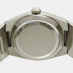Rolex Blue Stainless Steel Datejust 17000 Quartz Men's Wristwatch 36 mm