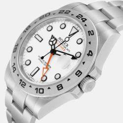 Rolex Explorer II White Dial Orange Hand Steel Men's Watch 216570 42 mm