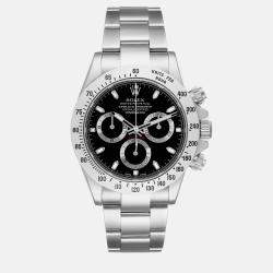 Rolex Daytona Chronograph Black Dial Steel Men's Watch 116520 40 mm