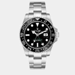 Rolex GMT Master II Black Dial Green Hand Steel Men s Watch 116710