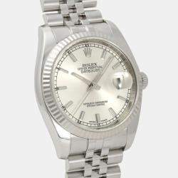 Rolex Silver Stainless Steel Datejust 116234 Men's Watch 36MM