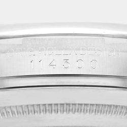 Rolex Oyster Perpetual Rhodium Dial Steel Men's Watch 39 mm