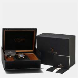 Pre Owned Romain Jerome Black 18k Rose Gold Stainless Steel Titanium Rubber Titanic DNA T.0XY3.2222.00 Men's Wristwatch 46 mm