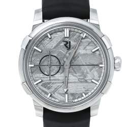 Romain Jerome 1696 Heavy Metal Meteorite Stainless Steel Rubber Moon DNA 1969 RJ.M.AU.00.03 Men's Wristwatch 43 mm