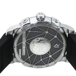 Romain Jerome 1696 Heavy Metal Meteorite Stainless Steel Rubber Moon DNA 1969 RJ.M.AU.00.03 Men's Wristwatch 43 mm