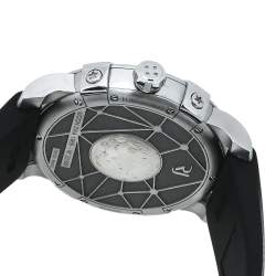 Romain Jerome 1696 Heavy Metal Meteorite Stainless Steel Rubber Moon DNA 1969 RJ.M.AU.00.03 Men's Wristwatch 43 mm