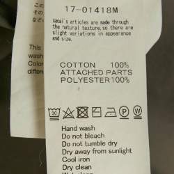 Pre Owned Sacai Grey Cotton Drawstring Hem Shirt M