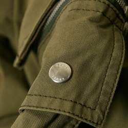 Pre Owned Sacai Green Cotton Cargo Pants L