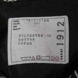 Pre Owned Sacai Black Bandana Printed Synthetic Short Sleeve Shirt S