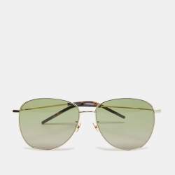 Saint Laurent Black/Gold SL328/K Aviator Sunglasses