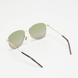 Saint Laurent Black/Gold SL328/K Aviator Sunglasses