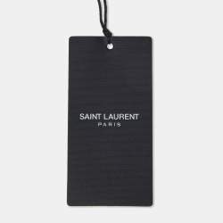 Saint Laurent Paris White Cotton Bow Tie