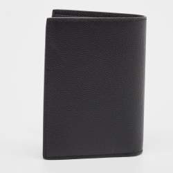 Saint Laurent Black Leather Bifold Card Case