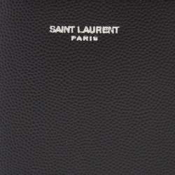 Saint Laurent Black Leather Bifold Card Case