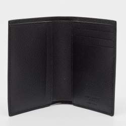 Saint Laurent Black Leather Bifold Card Case