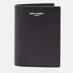 Saint Laurent Black Leather Bifold Card Case