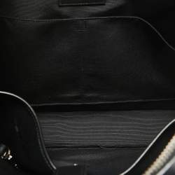 Pre Owned Saint Laurent Black Leather Small Museum Flat Briefcase