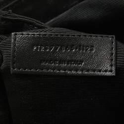 Pre Owned Saint Laurent Black Leather Small Museum Flat Briefcase