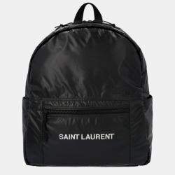 Saint Laurent Nero/Argento Nylon Backpack