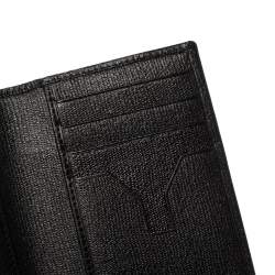 Saint Laurent Paris Black Leather Bifold Wallet