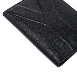 Saint Laurent Paris Black Leather Bifold Wallet
