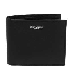 Saint Laurent Black Leather Bifold Wallet