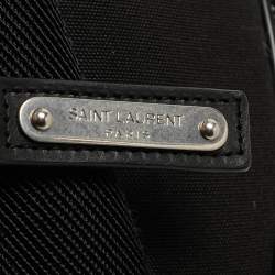 Saint Laurent Black/Silver Glitter City Backpack