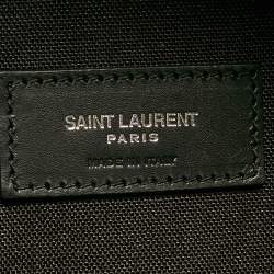 Saint Laurent Black/Silver Glitter City Backpack