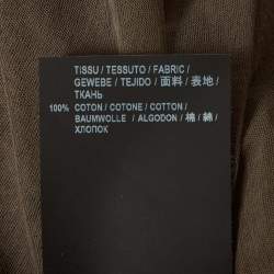 مملوكة مسبقًا تي شيرت سان لوران باريس جيرسي رمادي شفاف مقاس متوسط - ميديم