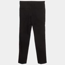 Pre Owned Saint Laurent Paris Black Wool Regular Fit Pants S