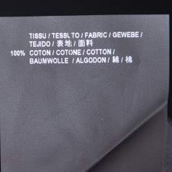 Pre Owned Saint Laurent Paris Black Cotton Button Front Long Sleeve Shirt M