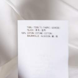 مملوكة مسبقًا Saint Laurent White Cotton Button Front Long Sleeve Shirt S