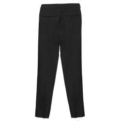 Saint Laurent Black Wool Tapered Leg Pants S