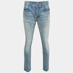 Pre Owned Saint Laurent Blue Denim Skinny Jeans L